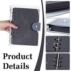Felt Brooch Storage Loose-leaf Binder Notebook Albums with PVC Plastic Cover&nbsp;AJEW-WH0752-009