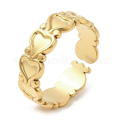304 Stainless Steel Open Cuff Ring Findings&nbsp;RJEW-K245-85G