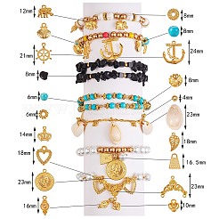 DIY Natural Cowrie Shell Beads Jewelry Set Making Kit&nbsp;DIY-SZ0007-35
