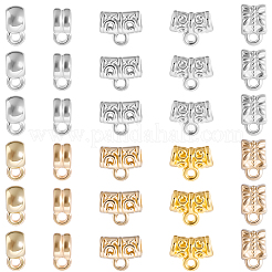 400Pcs 10 Styles CCB Plastic Tube Bails&nbsp;CCB-SC0001-26