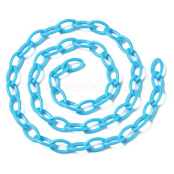 Handmade Opaque Acrylic Cable Chains&nbsp;KY-N014-001D
