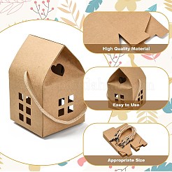 40Pcs 2 Colors Paper Boxes with Handle Rope and Window&nbsp;CON-CJ0001-25