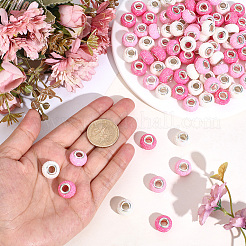 100cs Large Hole Resin European Beads&nbsp;RESI-PA0001-22B