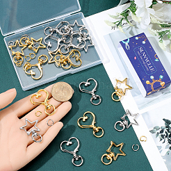 20 Sets 4 Styles Alloy Swivel Clasps&nbsp;FIND-SC0021-38
