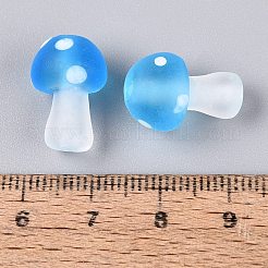 Frosted Handmade Lampwork Beads Strands&nbsp;LAMP-N038-08D