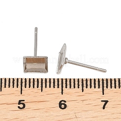 Tarnish Resistant 304 Stainless Steel Stud Earring Settings&nbsp;X-STAS-Q170-09