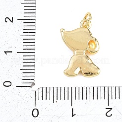 Natural Shell Dog Pendants&nbsp;KK-H273-03G