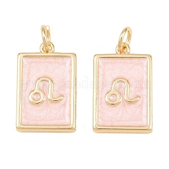 Brass Enamel Pendants&nbsp;KK-CBA62C2-01L