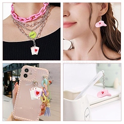 10Pcs Valentine's Day Resin Pendants&nbsp;FIND-YW0007-92A
