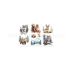 3 Sheets 3 Styles PVC Waterproof Decorative Stickers&nbsp;DIY-WH0404-335