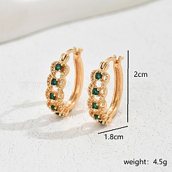 Elegant Classic Hollow Irregular Brass Hoop Earrings&nbsp;LF2234