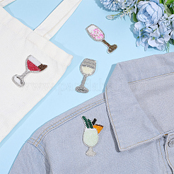 4Pcs 4 Styles Cocktail Felt Fabric Ornament Accessories&nbsp;DIY-PH0038-33