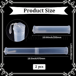 2Pcs Extendable Plastic Paint Brush Case&nbsp;AJEW-GF0013-01