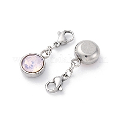 304 Stainless Steel Rhinestone Pendants&nbsp;STAS-D301-26P