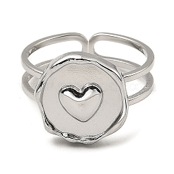 Non-Tarnish 304 Stainless Steel Open Cuff Rings&nbsp;X-RJEW-Z018-27P