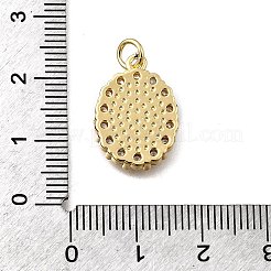Brass Micro Pave Cubic Zirconia Pendants&nbsp;KK-P336-04E-G