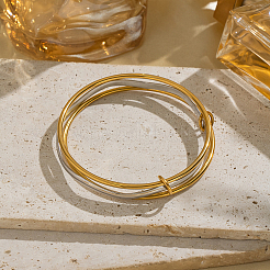 Minimalist 304 Stainless Steel 3-Layer Bangles for Women&nbsp;SW5959