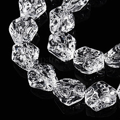 Transparency Glass Beads Strands&nbsp;GLAA-T023-14