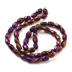Electroplated Synthetic Non-magnetic Hematite Beads Strands&nbsp;G-P545-G02-02A