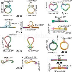 PVD Vacuum Plating 304 Stainless Steel Toggle Clasps&nbsp;STAS-FH0001-17MC