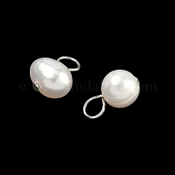 Natural Cultured Freshwater Pearl Charms&nbsp;PALLOY-PH01498-01