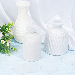 24Pcs 4 Style Plastic Bottle Caps Replacement for Glass Pudding Bottle&nbsp;AJEW-GF0006-30
