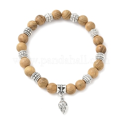 3Pcs 3 Colors Flower Alloy Charm Bracelets&nbsp;BJEW-JB12354