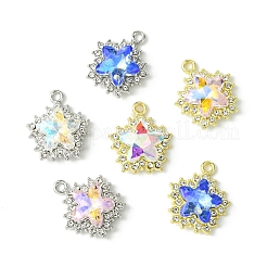 6Pcs 6 Colors Rack Plating Alloy with Rhinestone Pendants&nbsp;FIND-FS0002-54