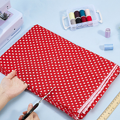 Red Cotton Fabric&nbsp;DIY-WH0750-293B