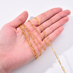 Brass Paperclip Chains&nbsp;CHC-R134-G