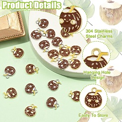 20Pcs 2 Colors Coconut Water Alloy Charms&nbsp;FIND-YW0011-69
