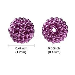 Imitation Pearl Acrylic Beads&nbsp;OACR-FS0001-45G