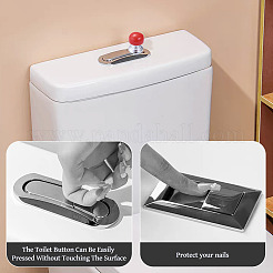 4Pcs 4 Styles Plastic Toilet Tank Button&nbsp;AJEW-TA0003-59