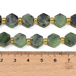 Natural Ruby in Zoisite Beads Strands&nbsp;G-F833-B14-01