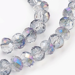 Electroplate Glass Beads Strands&nbsp;GLAA-K027-HR-B