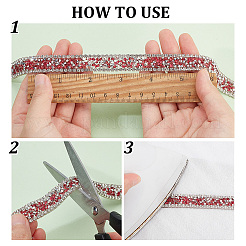 3Pcs 3 Colors  Hotfix Rhinestone Trimming&nbsp;DIY-PH0021-27