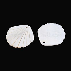 Carved Natural Freshwater Shell Pendants&nbsp;SHEL-T020-62B