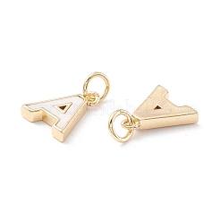 Rack Plating Brass Letter Pendants&nbsp;KK-I687-01G