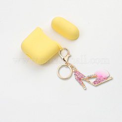 4Pcs 4 Colors Alloy Rhinestone Pendant Keychain&nbsp;KEYC-GA0001-29