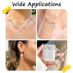 23Pcs 8 Styles Alloy Crystal Rhinestone Pendants&nbsp;ALRI-YW0001-42