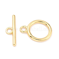Rack Plating Brass Toggle Clasps&nbsp;KK-B036-12G