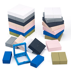 3 Bags 3 Styles Square Transparent PE Thin Film Suspension Jewelry Display Box&nbsp;CON-TA0001-38F