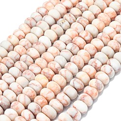 Natural Red Netstone Beads Strands&nbsp;G-P575-A15-8x5mm