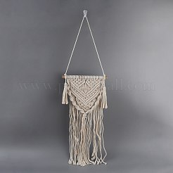 Cotton Cord Macrame Woven Wall Hanging&nbsp;HJEW-C010-13