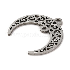 Non-Tarnish 201 Stainless Steel Hollow Connector Charms&nbsp;STAS-E200-07P
