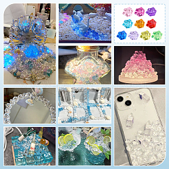 250Pcs 10 Colors Irregular-shape Acrylic Rhinestone&nbsp;DIY-PH0033-89
