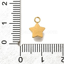 304 Stainless Steel Pave Cubic Zirconia Charms&nbsp;STAS-D310-07G-03