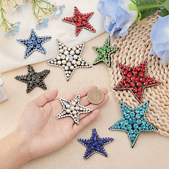 10Pcs 10 Style Star Shape Felt Ornament Accessories&nbsp;DIY-CA0005-97