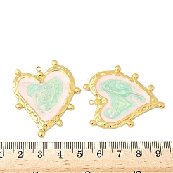 304 Stainless Steel Enamel Pendants&nbsp;STAS-V015-60G-01