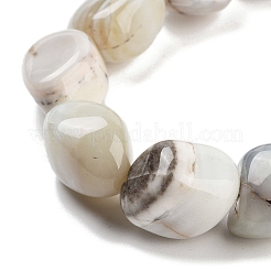 Natural Striped Agate/Banded Agate Beads Strands&nbsp;G-Z061-A02-01